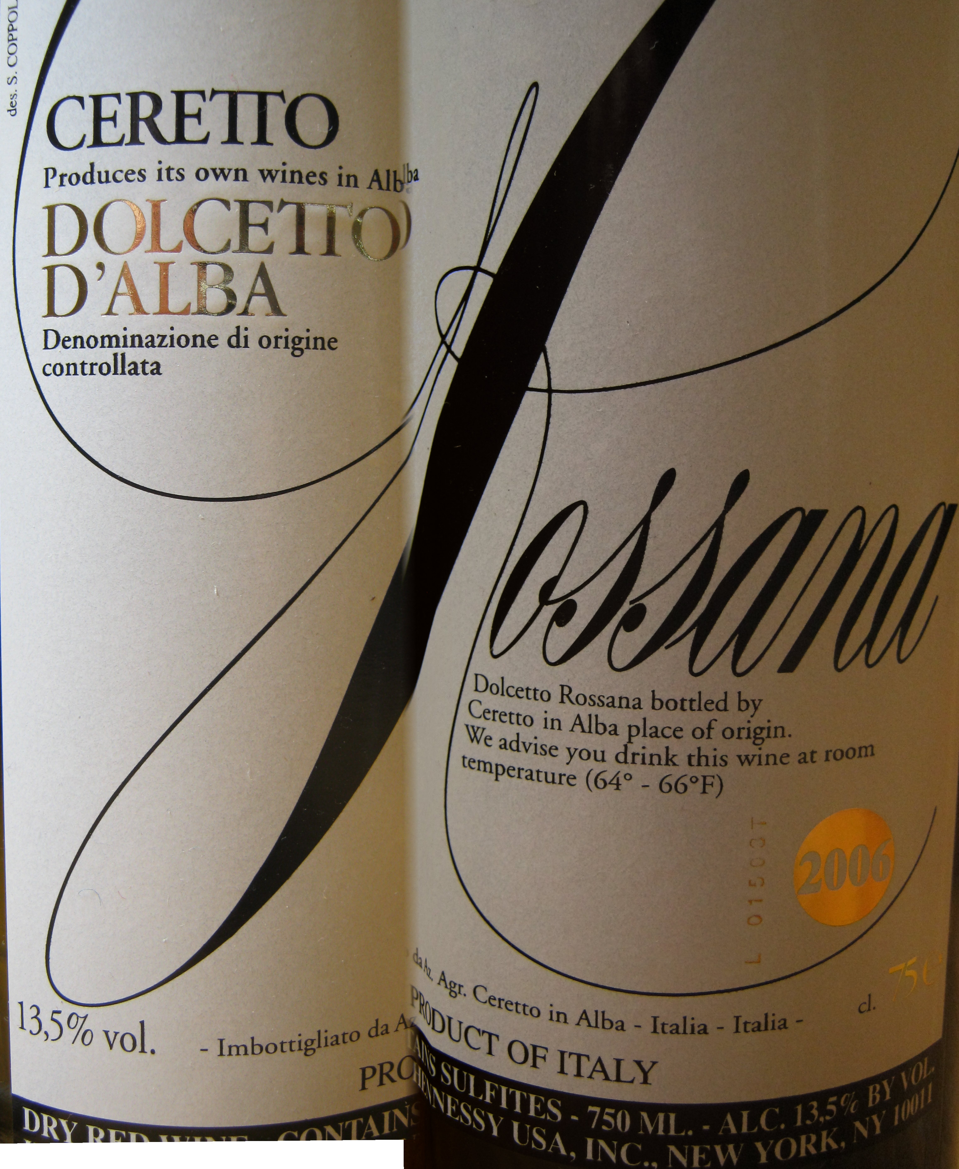 2006 Ceretto Dolcetto d Alba  The magical world of wines 